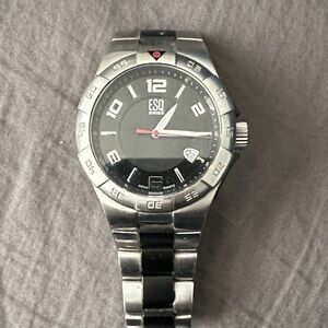 ESQ Silver and Black Watch
